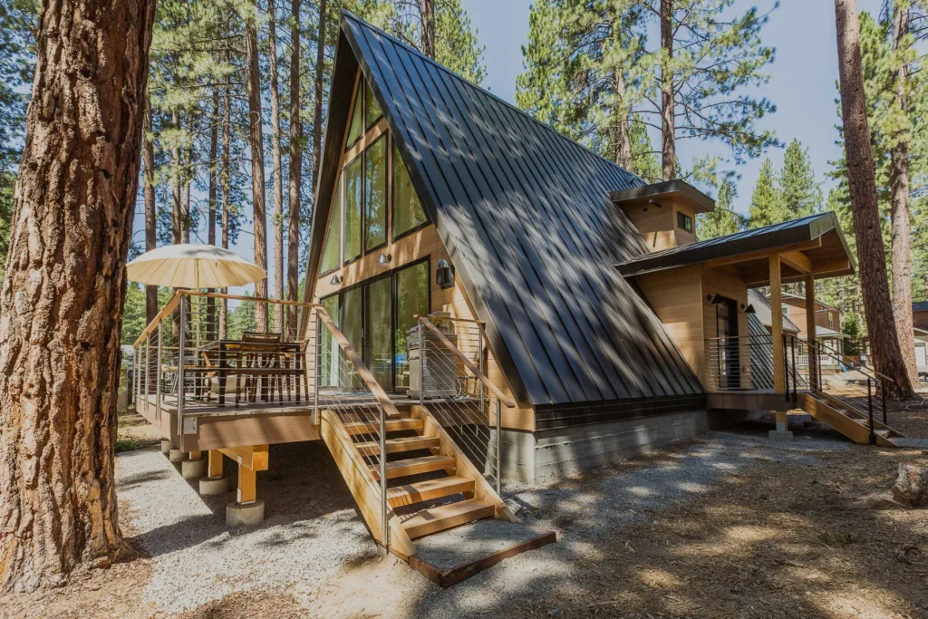 A frame cabin