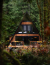 Aframe rental in the Cascade Mountains